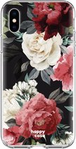 HappyCase Apple iPhone XS Flexibel TPU Hoesje Rozen Print