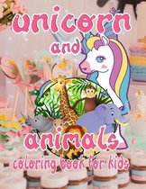 Unicorn and animals coloring book for kids