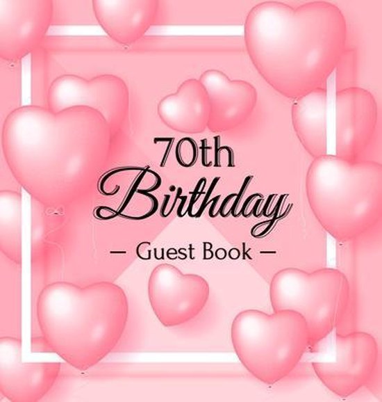 70th Birthday Guest Book - cover