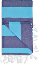 Strandlaken rio jeans turquoise 100x180cm