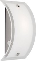 BRILLIANT lamp Elysee applique acier inoxydable / blanc | 1x C35, E14, 40W, convient aux lampes à bougie (non incluses) | Échelle de A ++ à E. | Indice de protection IP: 21 - anti-goutte