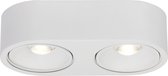 AEG lamp Leca LED wand- en plafondlamp 2-lichts wit | 2x 9W LED geïntegreerd (COB chip), (925lm, 3000K) | Schaal A ++ tot E | Traploos dimbaar via wanddimmer