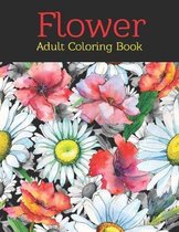 Flower Adult Coloring Book