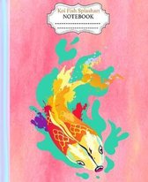 Koi Fish Splashart Notebook: : Colorful Koi Fish Splash Art Notebook Wide Ruled 7.5 x 9.25 in, 100 pages book, glossy cover for young artist, stude
