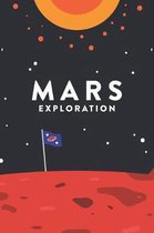 Mars Exploration: College Ruled Notebook Journal, 6x9 Inch, 120 Pages