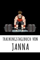 Trainingstagebuch von Janna: Personalisierter Tagesplaner f�r dein Fitness- und Krafttraining im Fitnessstudio oder Zuhause