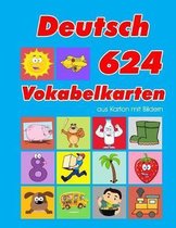 Deutsch 624 Vokabelkarten aus Karton mit Bildern: Wortschatz karten erweitern grundschule f�r a1 a2 b1 b2 c1 c2 und Kinder