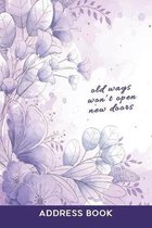 Address Book for Girls: Address and Phone Organizer for Women & Flower Lovers - Floral Purple