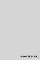 Address Book: Organizer and Notes with Alphabetical Tabs Grey
