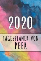 2020 Tagesplaner von Peer: Personalisierter Kalender für 2020 mit deinem Vornamen