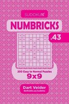 Sudoku Numbricks - 200 Easy to Normal Puzzles 9x9 (Volume 43)