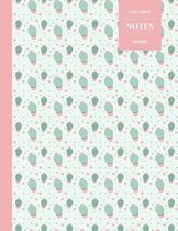 Wide Ruled Notes 110 Pages: Cactus Notebook for Kids, Teens and Students - Succulent Llama Pattern