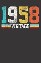 VINTAGE 1958 Notebook Journal