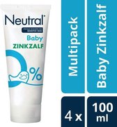 Neutral 0% Baby Zinkzalf - 4 x 100 ml - Voordeelverpakking