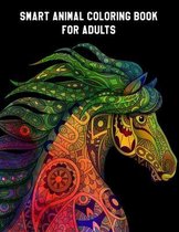Smart Animal Coloring Book for Adults
