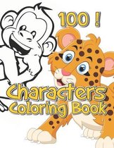 100 characters coloring book