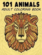 101 Animals Adult Coloring Book