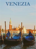 Poster Vintage Venetië - Gondels - Retro Reisposter Venezia Grande Canal - Italië - 70x50 cm