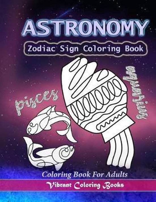 Astronomy coloring book for adults, Vibrant Coloring Books