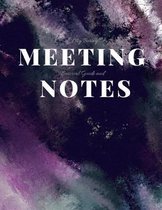 My Boring Meeting Survival Guide and Notes: 8.5x11 Meeting Notebook and Puzzle Book