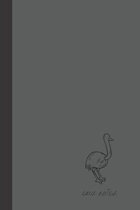 emu notes: small lined Emu Notebook / Travel Journal to write in (6'' x 9'') 120 pages