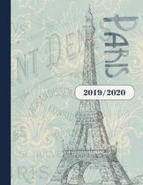 2019 2020: Terminplaner 18 Monate Planer f�r Frauen, A4 - Paris Kalender Organizer ab Juli 2019 bis Dezember 2020 - Jahres�bersic
