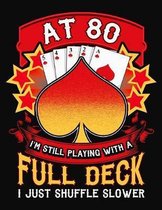 At 80 I'm Still Playing With A Full Deck I Just Shuffle Slower: Pinochle Scoring Book