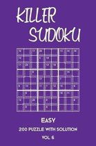 Killer Sudoku Easy 200 Puzzle With Solution Vol 6