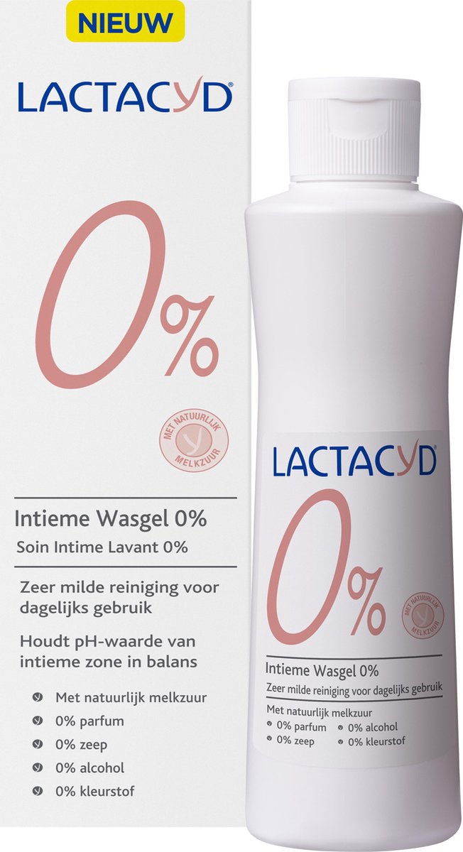 Lactacyd wasgel 0% - Milde wasgel speciaal voor de uitwendige intieme zone  -... | bol.com