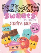 Kawaii Sweets and Desserts Coloring Book