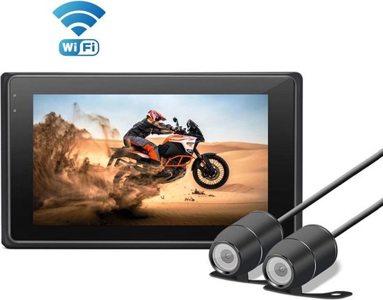 Dashcam moto Motocam M2F Wifi 2CH Dual FullHD