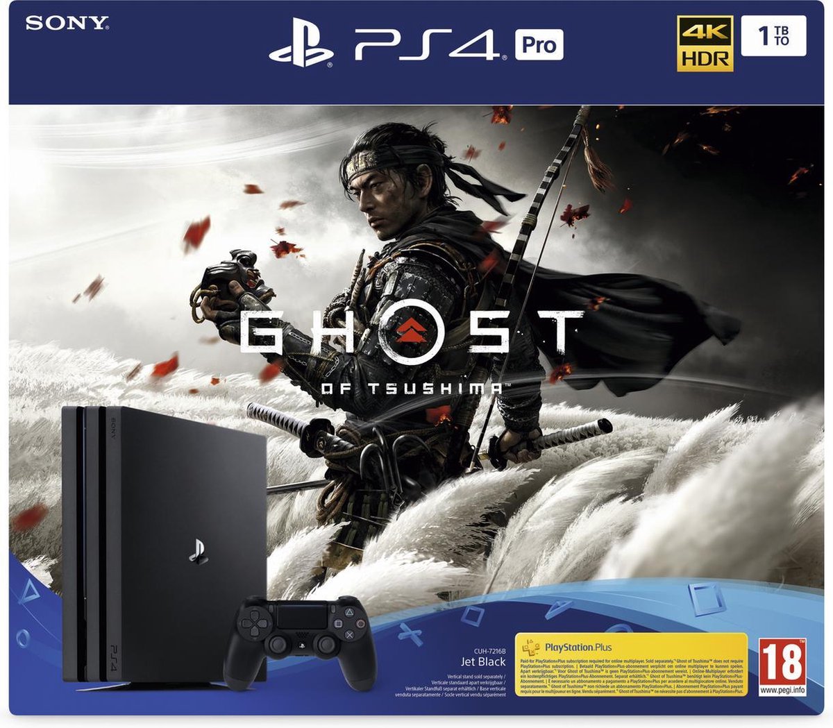 Sony PlayStation 4 Pro console - 1TB + Ghost of Tsushima | bol.com