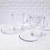 Theeset Taipei | 2 theeglazen & 2 schotels | CiTea | Theeglas 375ml