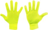 Avento - Handschoenen Jamie Senior - Fluorgeel - Gebreid - Antislip - Maat L/XL