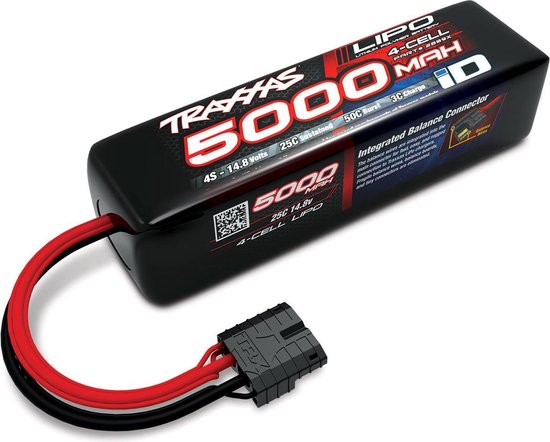 Traxxas 5000mAh 14.8v 4-cellige 25C LiPo-batterij | bol.com