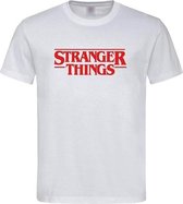 Wit T-Shirt 'Stranger Things maat XL' (91124)