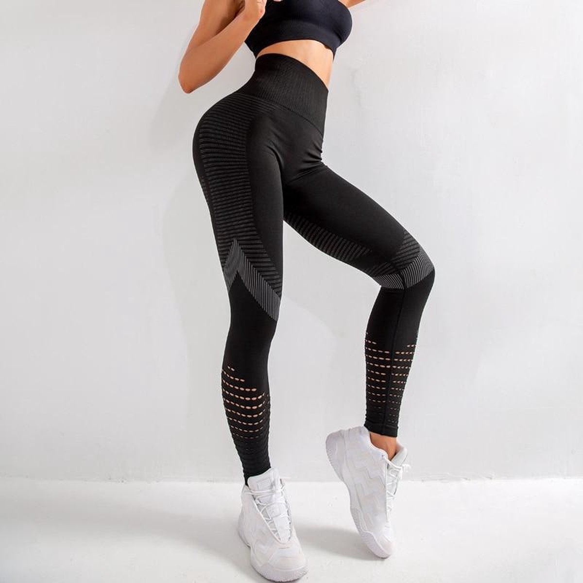 Sportlegging Zwart - Maat XL