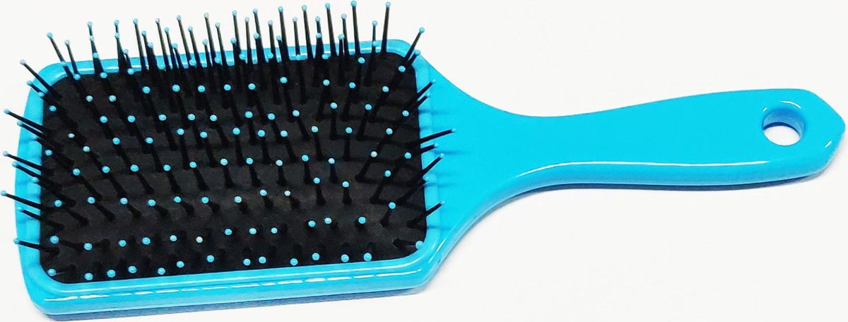 Rojafit Megabrush -Professionele Pneumatische Haarborstel- XXL- Rechthoek- 24,5 cm x 8 cm - Blauw