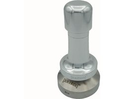 JoeFrex Koffie Tamper Technic Zilver druk instelbaar tot 20kg - 58mm