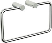 Nemo Spring Tilde handdoekring messing wandmontage chroom