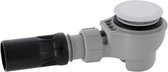 Nemo Go Uniflex douchesifon voor douches met afvoeropening D 52 mm aansluiting op afvoerbuis met D 50 mm met chroom sierplaatje