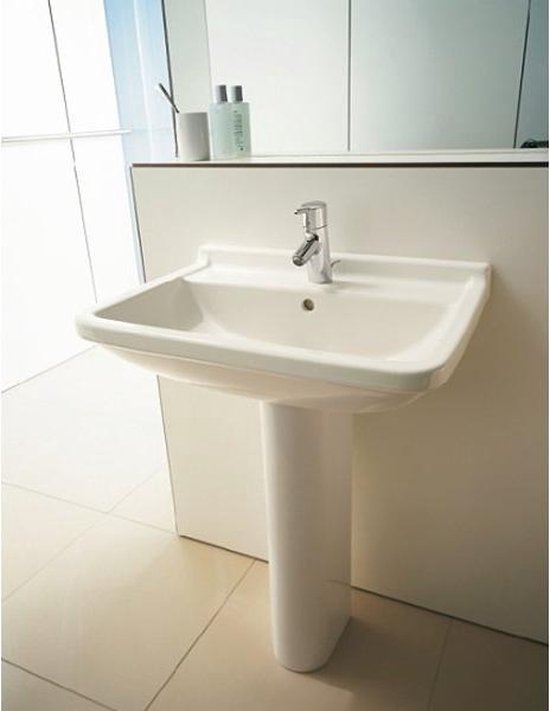 Lavabo 550x430 mm, avec un trou pour robinet, blanc