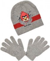 Angry Birds - Winterset - Muts & Handschoenen - Model "Heavy Hitters!" - Grijs - 54 cm