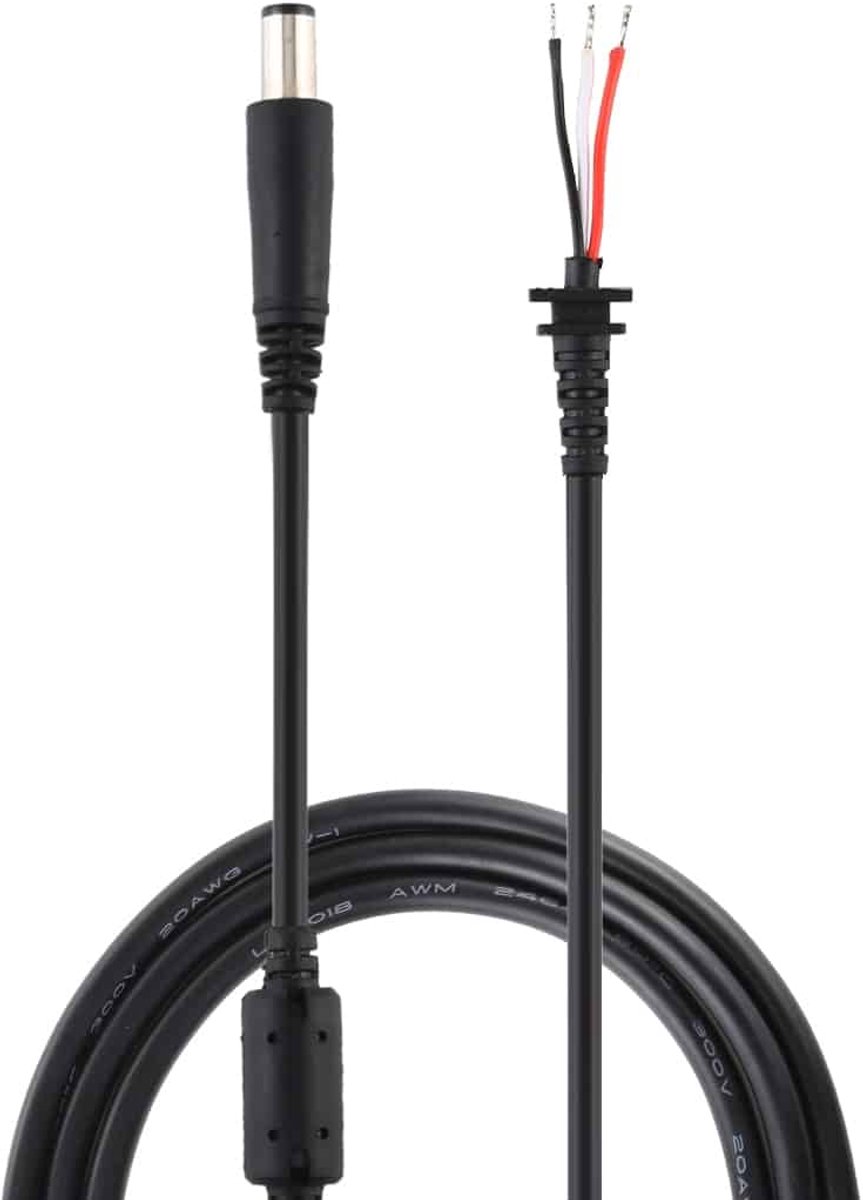 Let op type!! 7 4 x 5.0 mm DC Male voedingskabel voor DELL laptop adapter lengte: 1 2 m