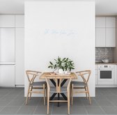 Muursticker - Ik Hou Van Jou   - 58 x 301 - Licht Blauw