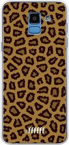 Samsung Galaxy J6 (2018) Hoesje Transparant TPU Case - Leopard #ffffff