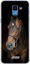 Samsung Galaxy J6 (2018) Hoesje Transparant TPU Case - Horse #ffffff