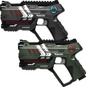 Light Battle Connect Lasergame set - Metallic Groen/Grijs - 2 laserguns - Laser game voor 2 spelers - Incl. Anti-Cheat functie