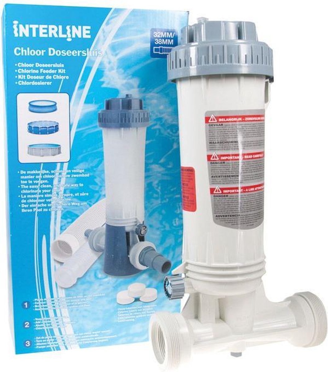 Interline Chloor Dispenser Bestway Intex Stofzuiger schoonmaakset onderhoud | bol.com
