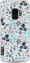 Casetastic Samsung Galaxy S9 Hoesje - Softcover Hoesje met Design - Flowers Pastel Print
